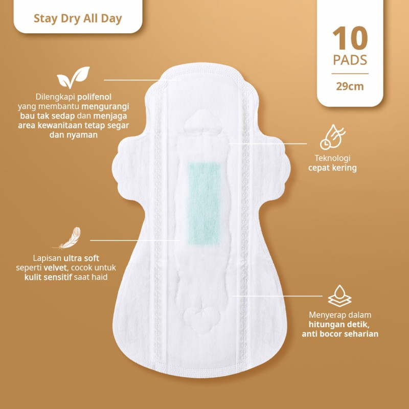 FEMORA Stay Dry All Day | Sanitary Pad 290mm
