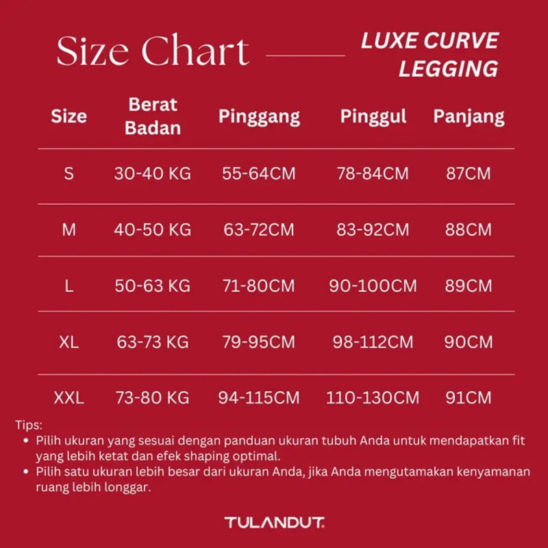 Tulandut Luxe Curve Celana Legging Yoga Wanita