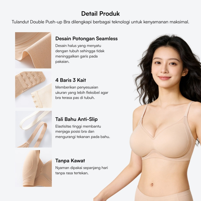 Tulandut Double Push-Up Bra